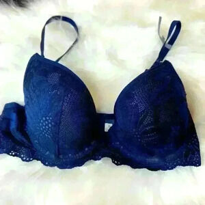 Aerie Navy Lace Bra